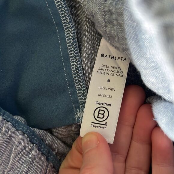 ATHLETA CABO LINEN JOGGER PANTS SIZE 6 - Picture 10 of 10